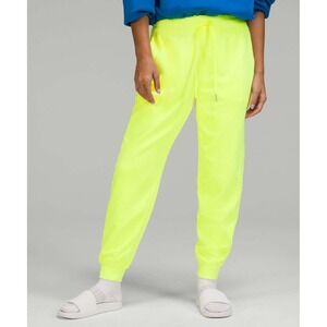Lululemon Scuba High Rise Joggers Womens 12 French Terry Jogger Neon Garment Dye